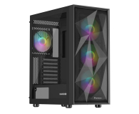 Obudowa NATEC Genesis Diaxid 605 ARGB MIDI TOWER USB-C Czarna NPC-2172